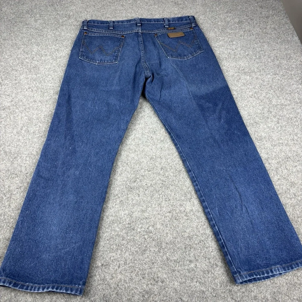 Wrangler Cowboy Cut Jeans Mens 36x30 Medium Wash Western 13MWZ Blue Denim Casual